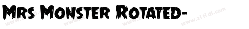 Mrs Monster Rotated字体转换
